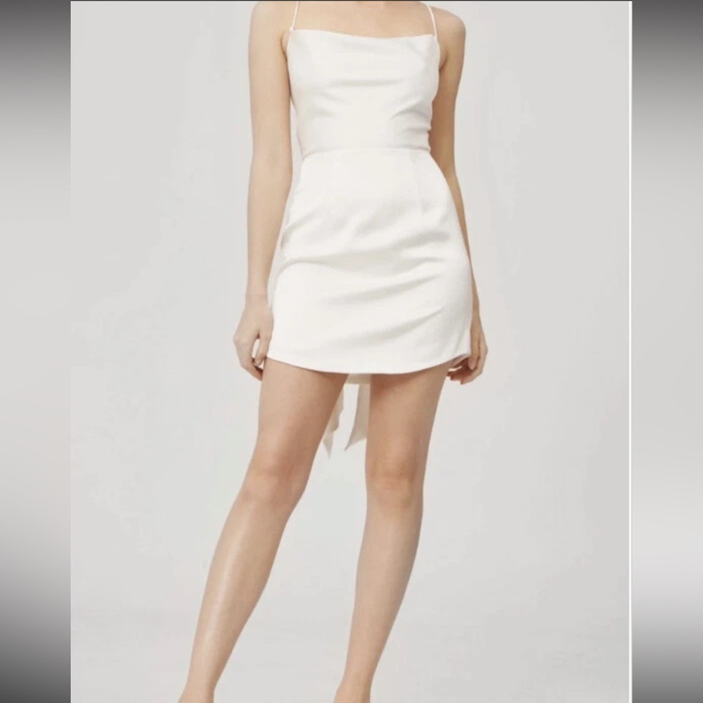 NWT Keepsake the label Shine mini dress‎ oyster white size extra small